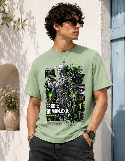 ERROR: HUMAN.exe Cyberpunk Unisex T-Shirt