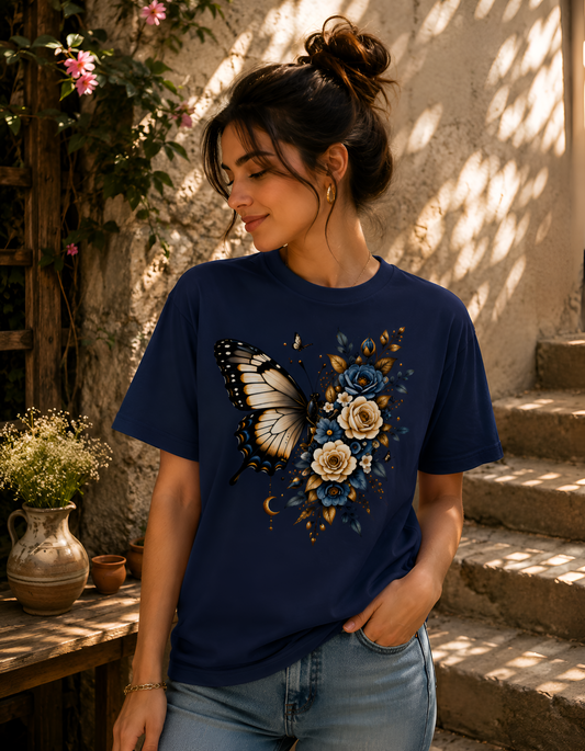 Gilded Flora Butterfly Unisex Tee