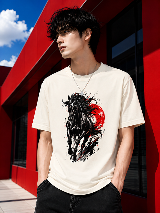 Crimson Sun Stallion Unisex Tee