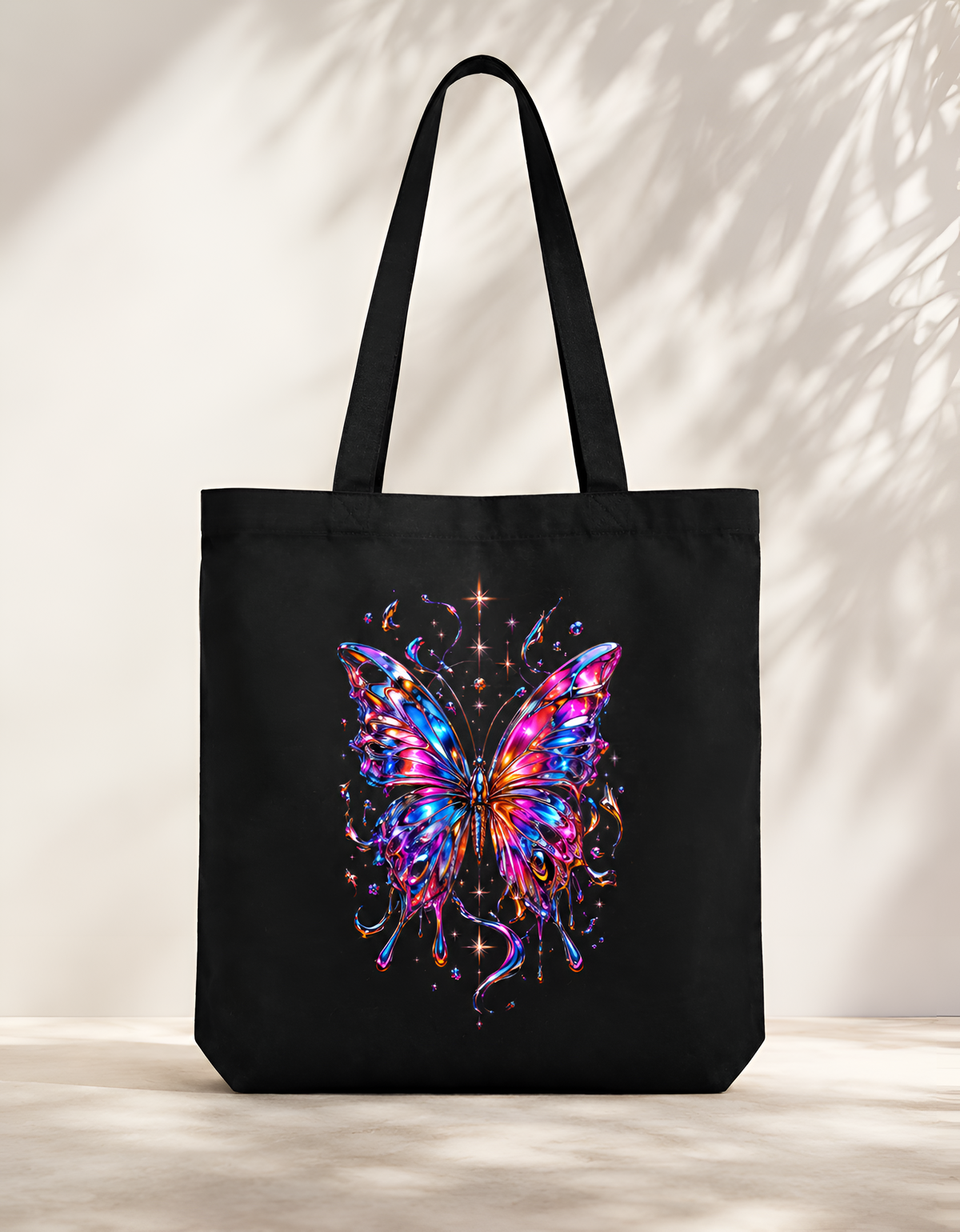 Cosmic Butterfly Zipper Unisex Tote Bag