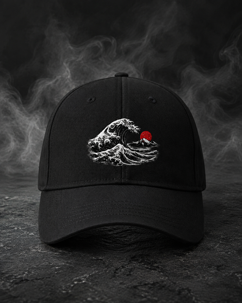 Great Wave Graphic Ottoman Baseball Cap