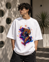Cosmic Leopard Unisex Oversized Terry Tee