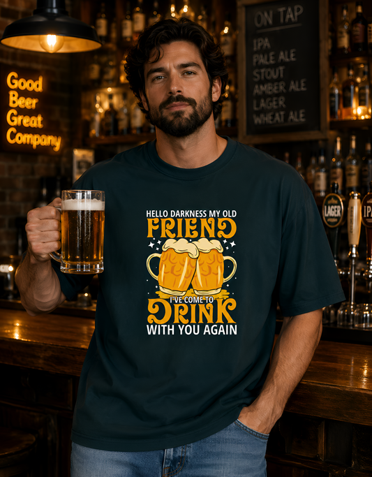 The Old Friend Funny Beer Oversized Unisex Streetwear Tee