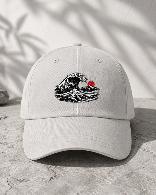 Great Wave Graphic Ottoman Baseball Cap