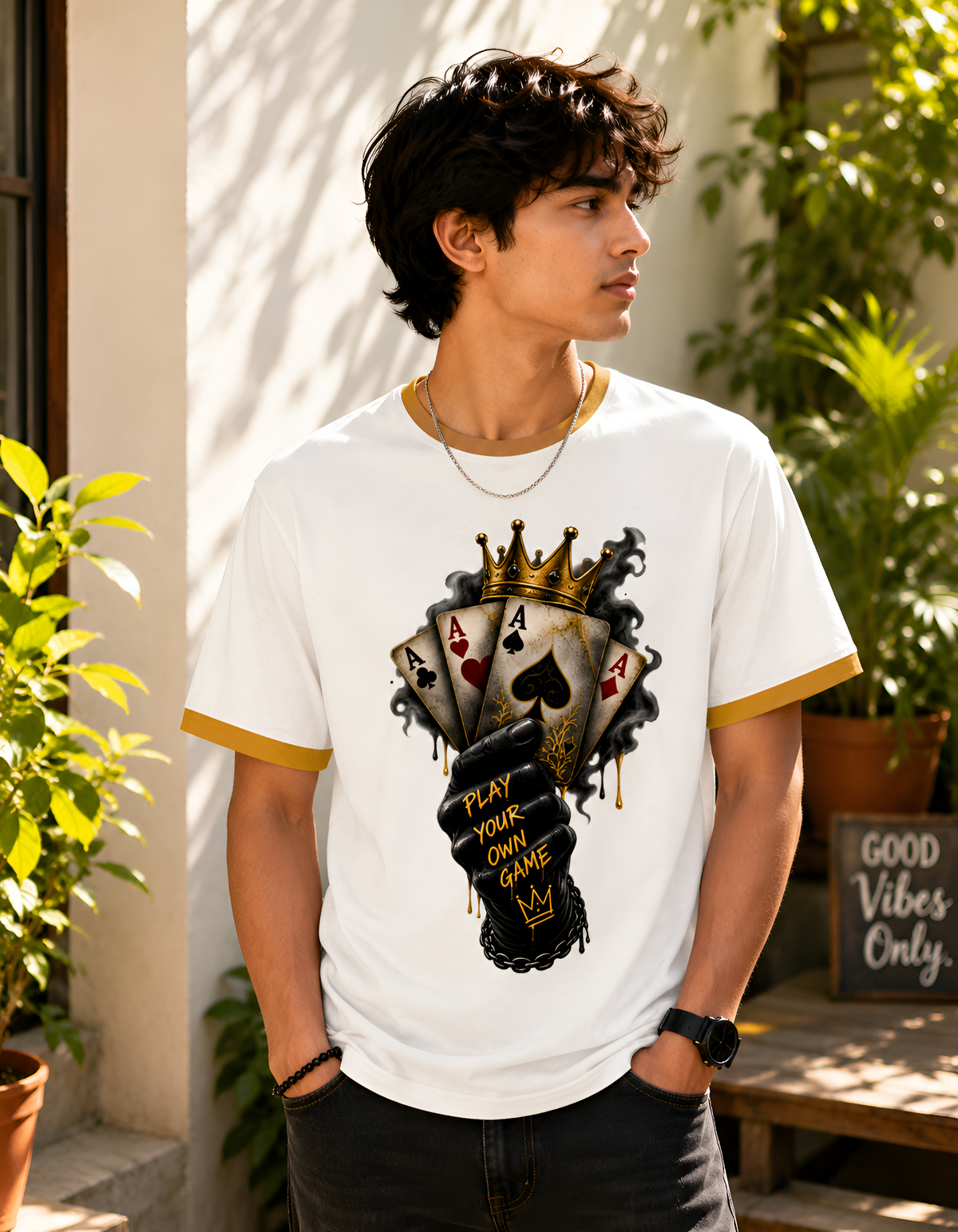 "Play Your Own Game" Royal Aces Ringer Unisex T-Shirt
