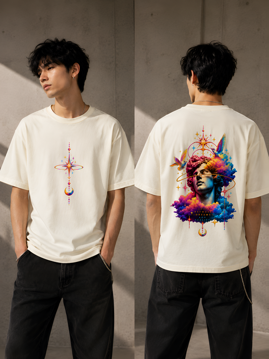 Prismatic Starburst Unisex Oversized T-Shirt