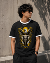 Rise Above, Stand Strong Eagle & Elephant Graphic Unisex Ringer T-Shirt