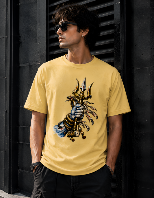 Lord Shiva Trishul and Damru Graphic Unisex T-Shirt