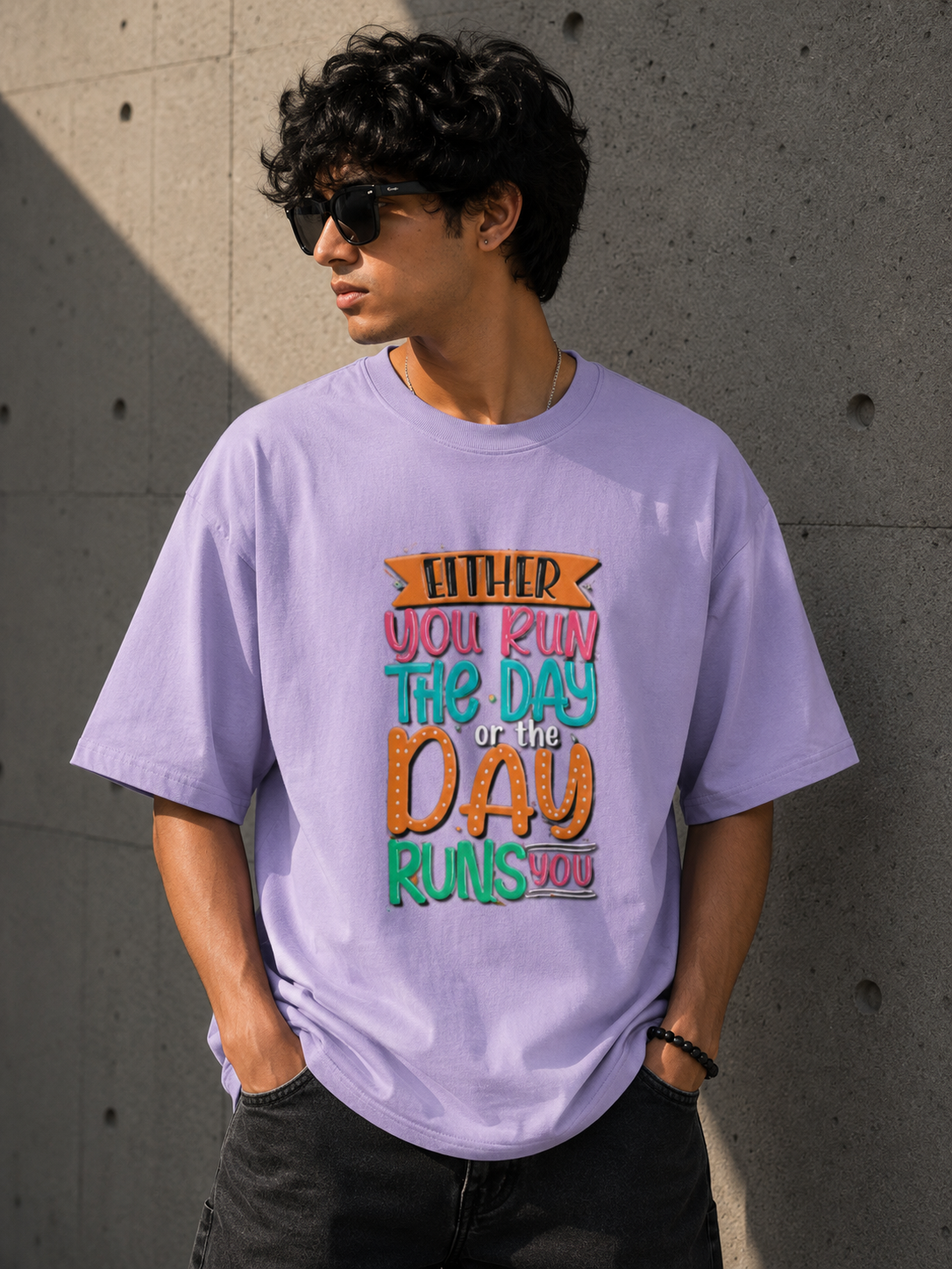 Run The Day Motivational Streetwear Unisex Graphic Tee