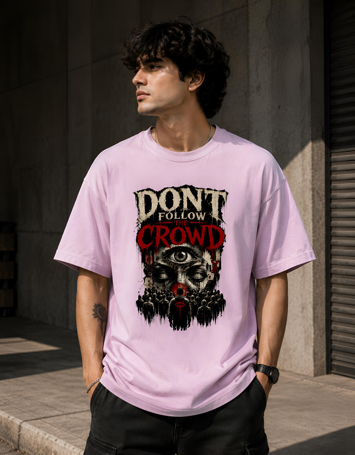 Surreal Eye Graphic Oversized Streetwear T-Shirt