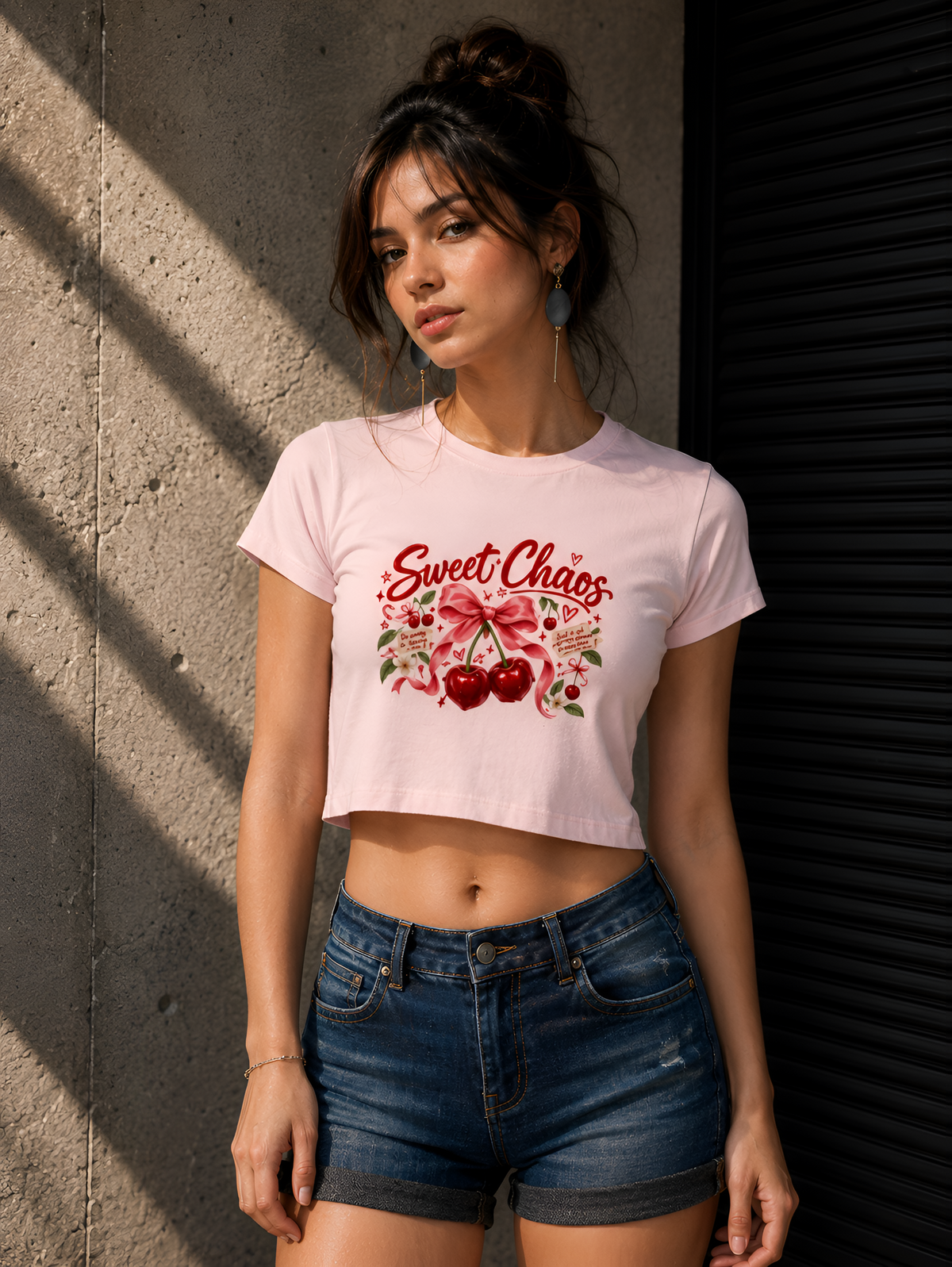 Sweet Chaos Cherry Graphic Crop Top