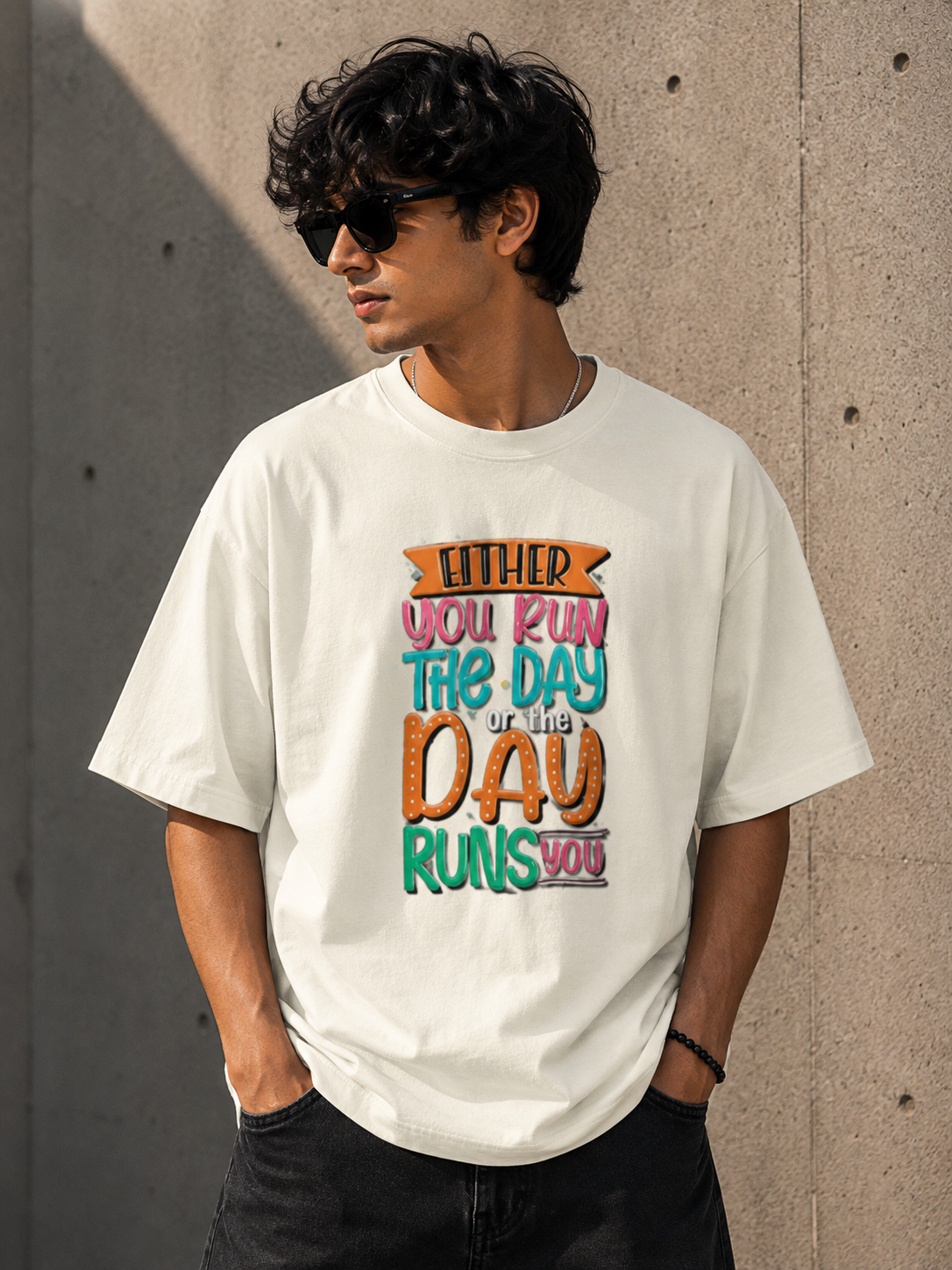 Run The Day Motivational Streetwear Unisex Graphic Tee