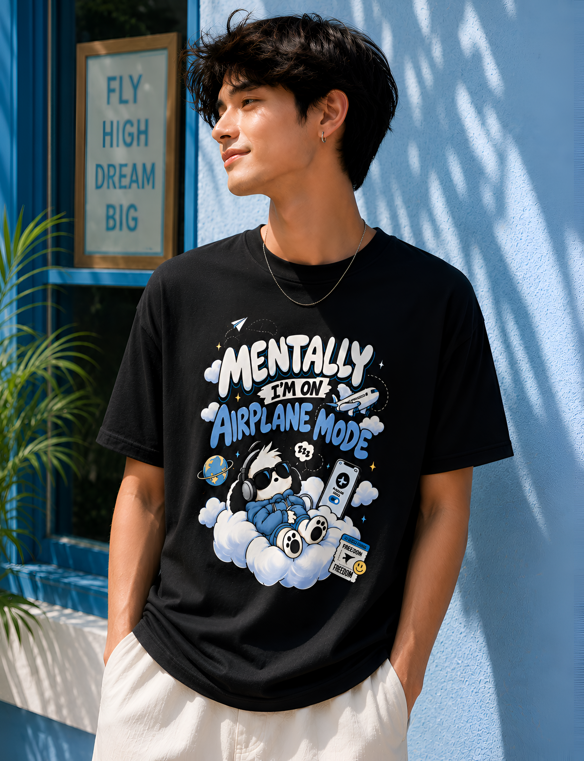 Mentally On Airplane Mode Unisex Tee