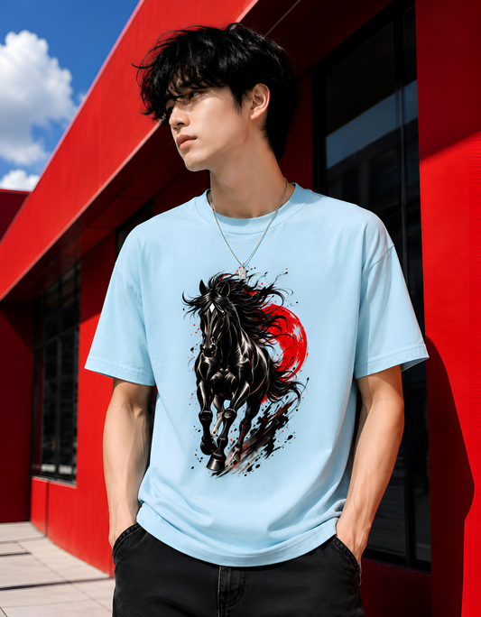 Crimson Sun Stallion Unisex Tee