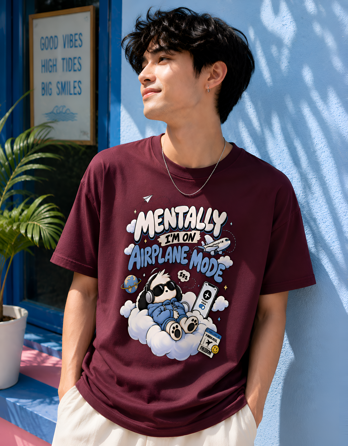 Mentally On Airplane Mode Unisex Tee