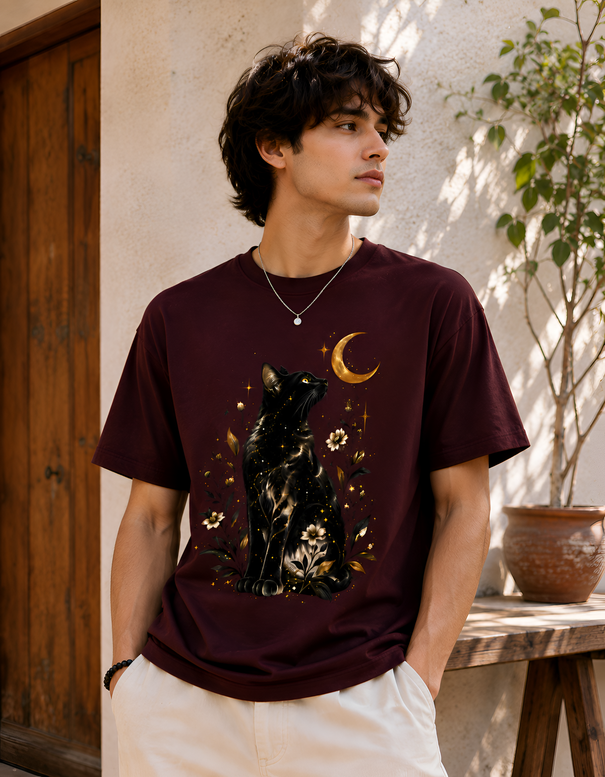 Mystic Moon Cat Unisex Tee