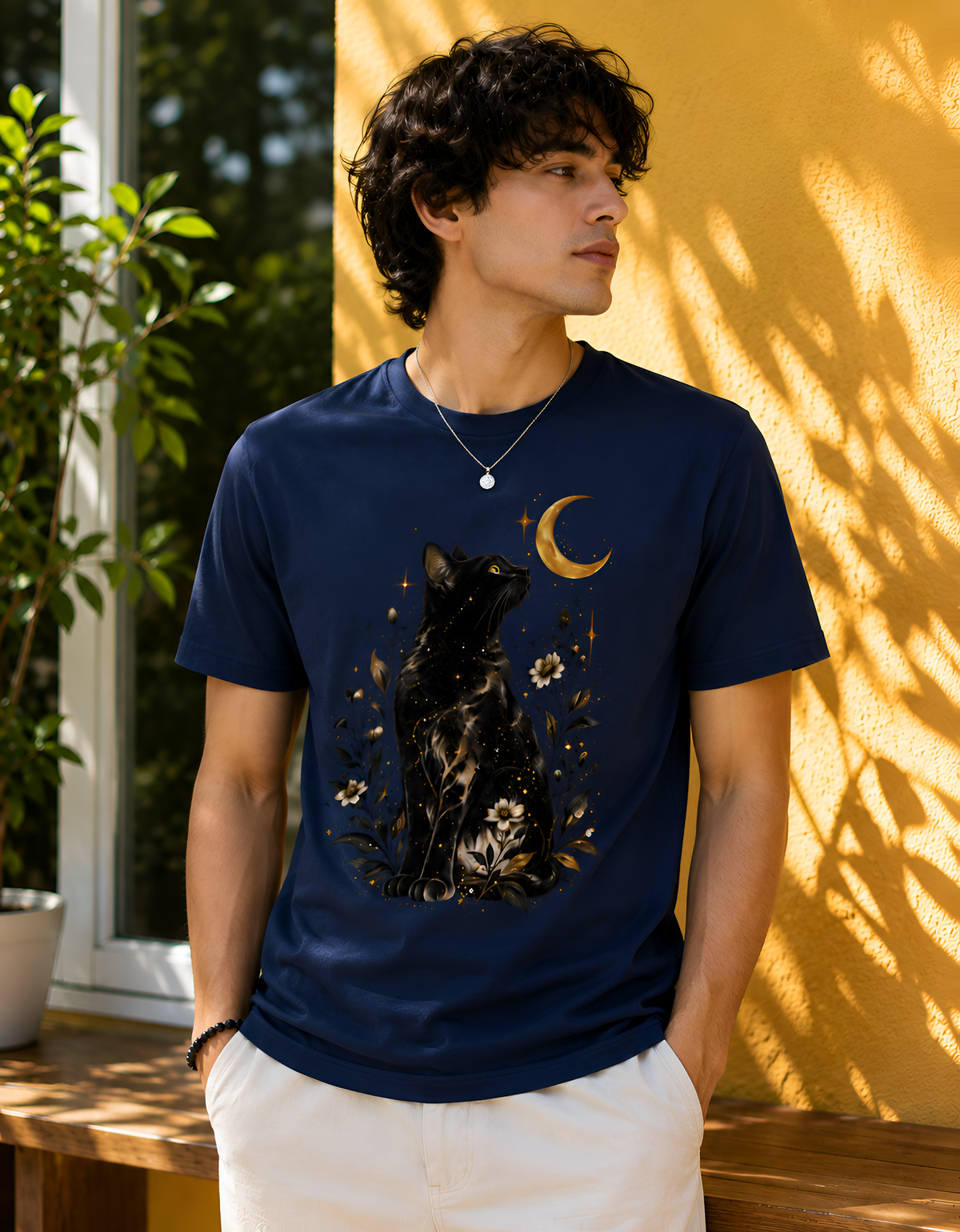 Mystic Moon Cat Unisex Tee