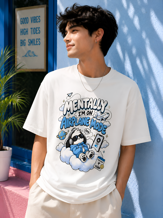 Mentally On Airplane Mode Unisex Tee