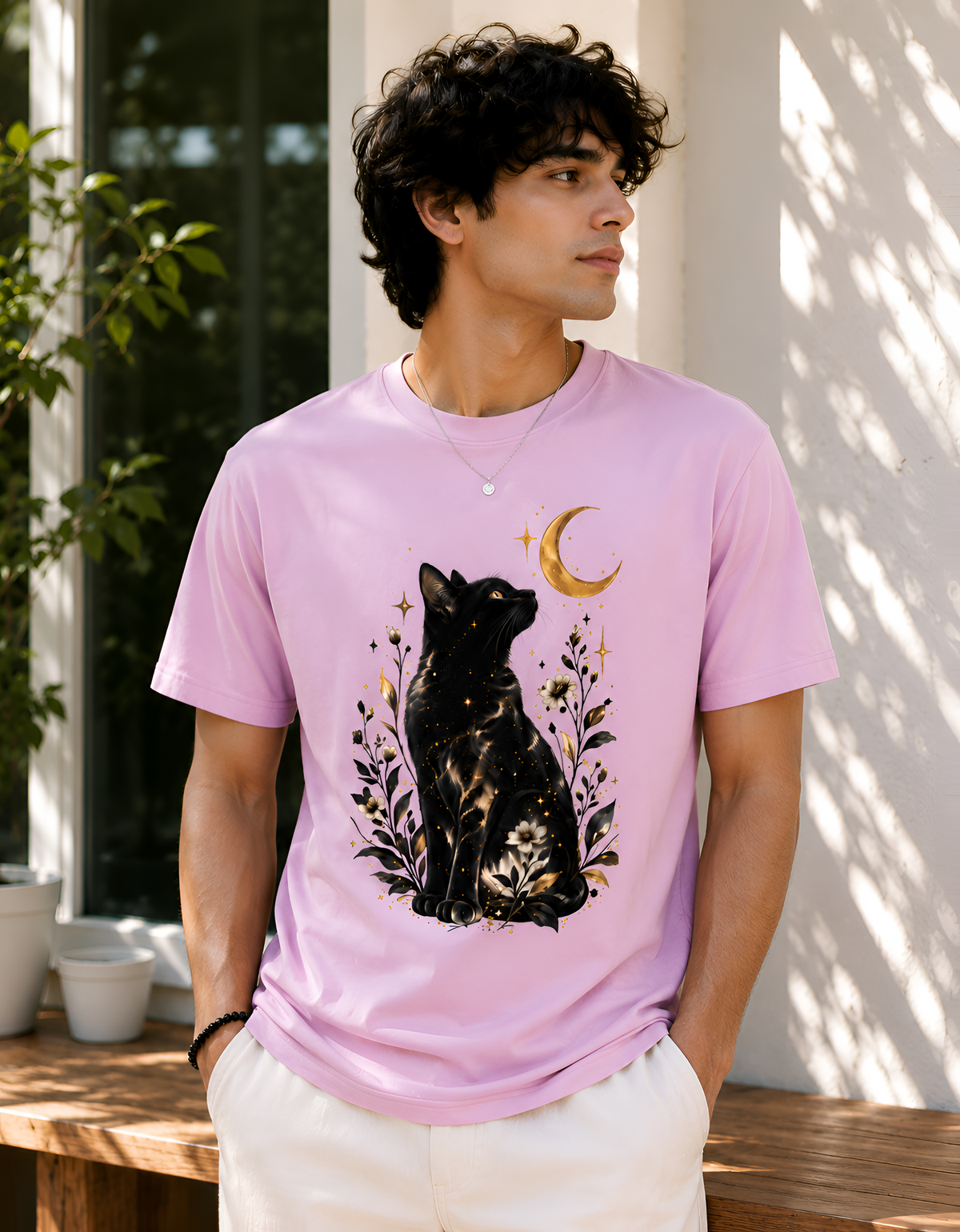 Mystic Moon Cat Unisex Tee