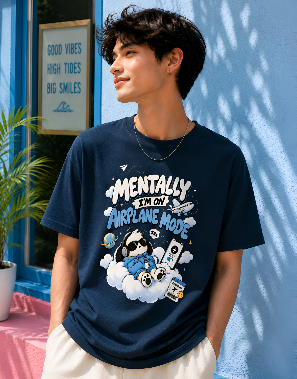 Mentally On Airplane Mode Unisex Tee
