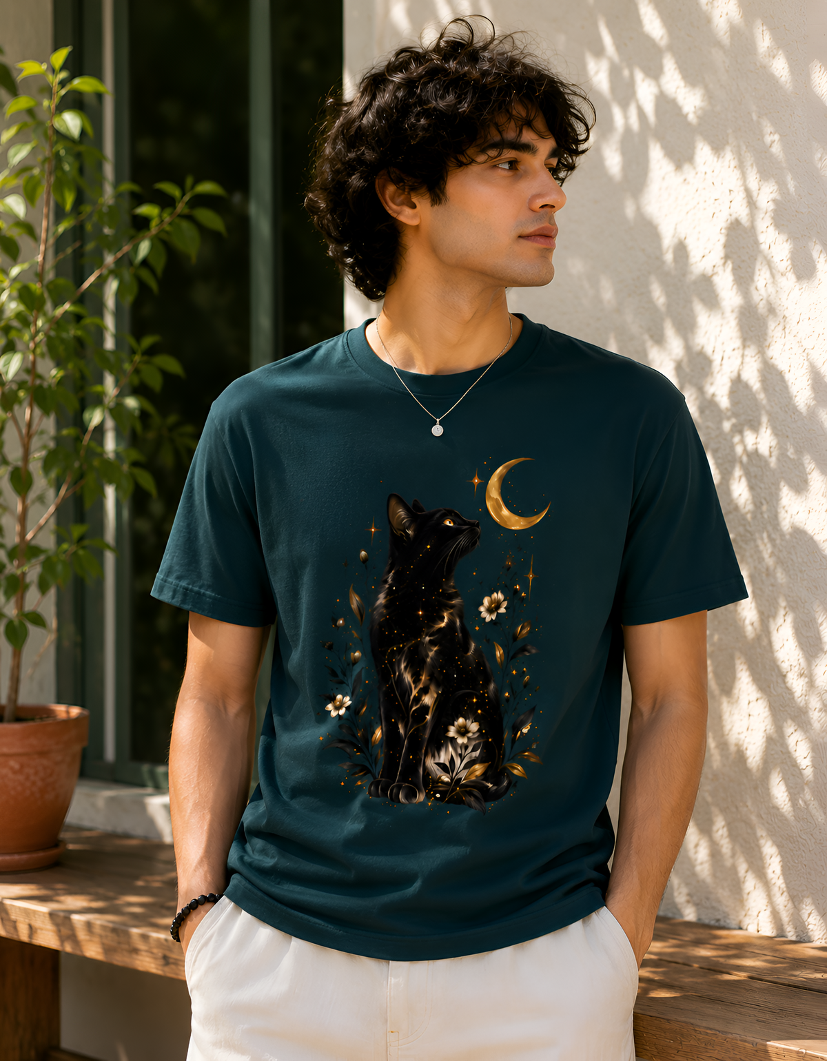 Mystic Moon Cat Unisex Tee