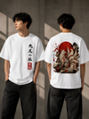 Nine-Tailed Kitsune Heavyweight Oversized Unisex Graphic Tee
