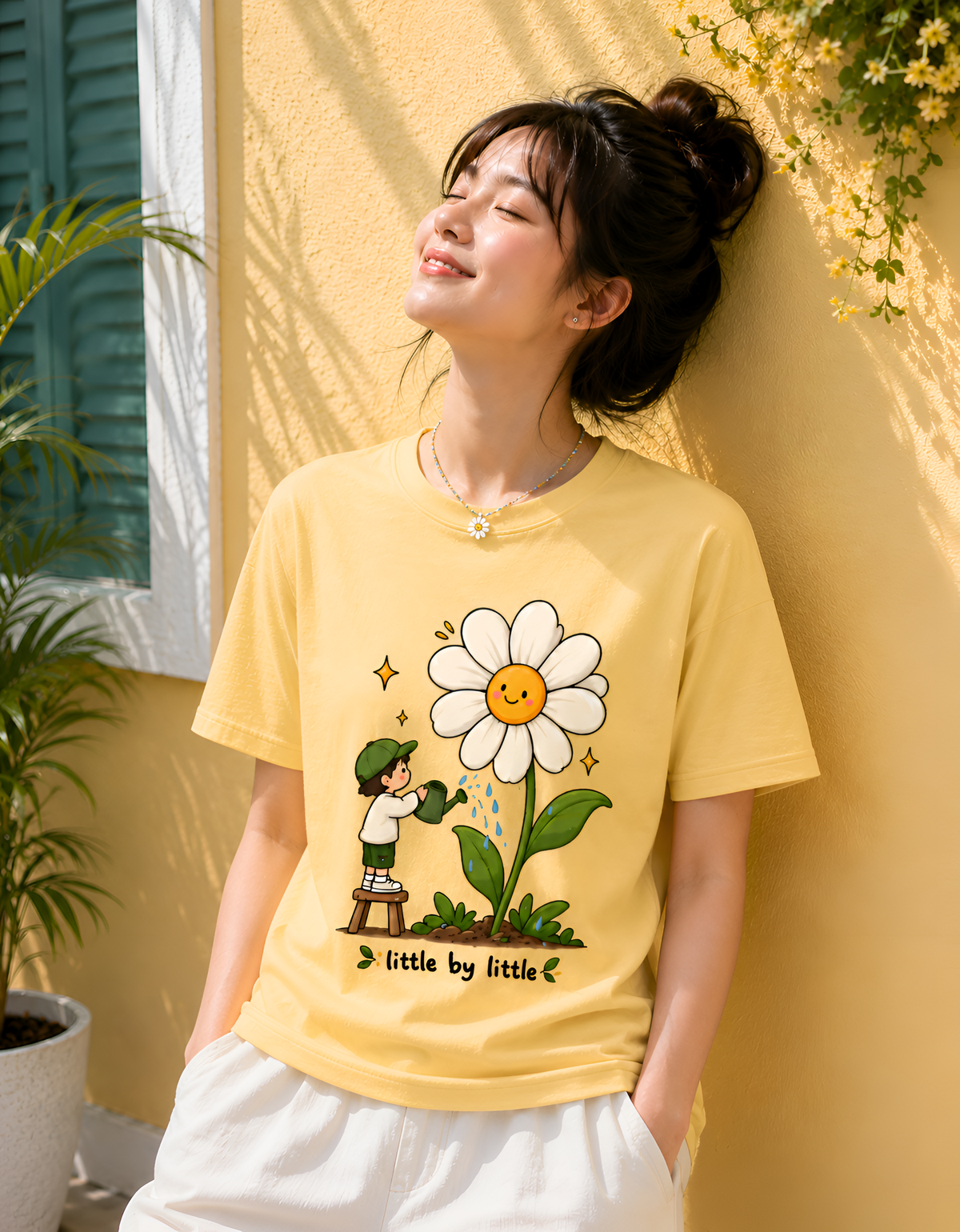 Little by Little Daisy Unisex Tee