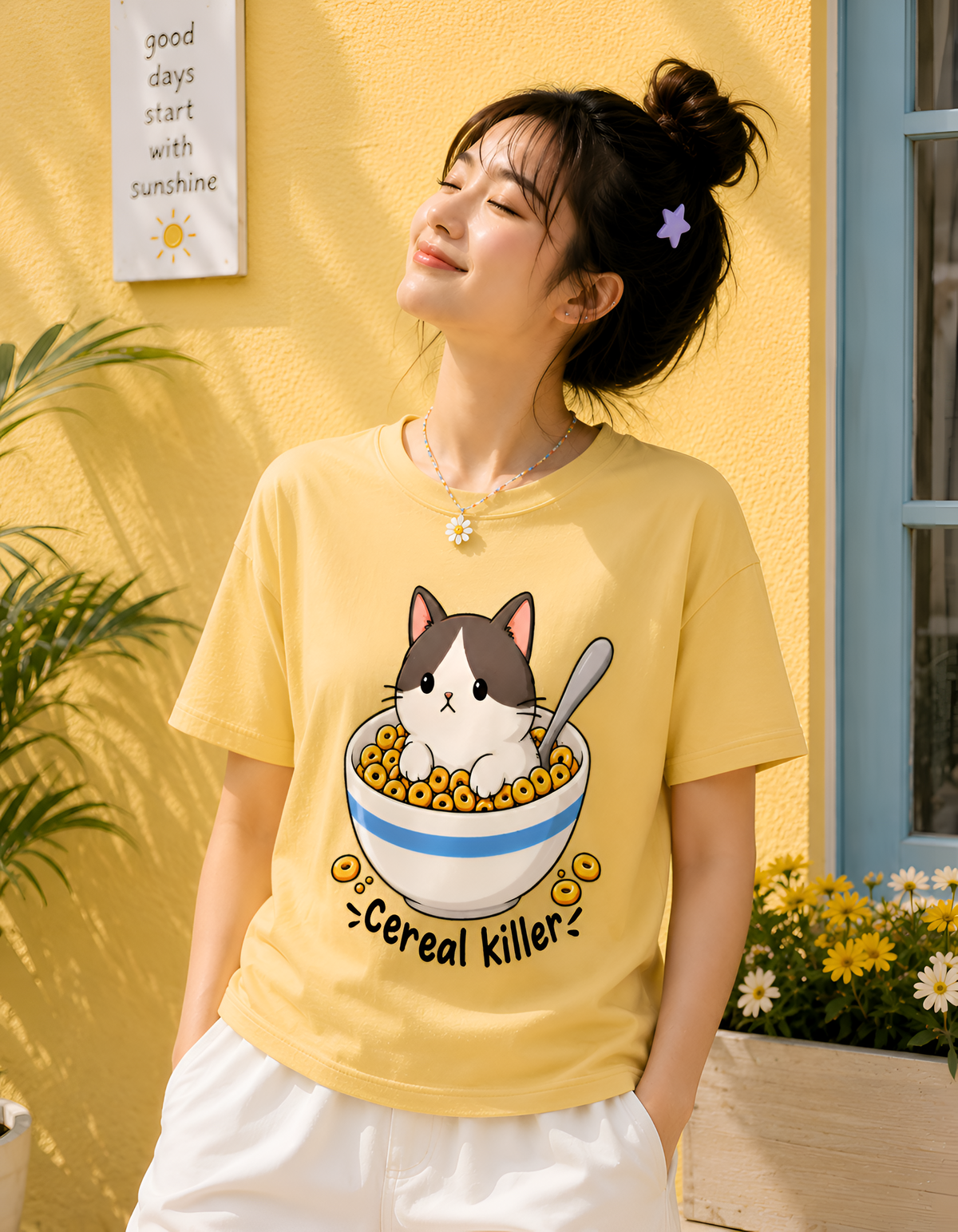 Cereal Killer Cat Baby Unisex Tee